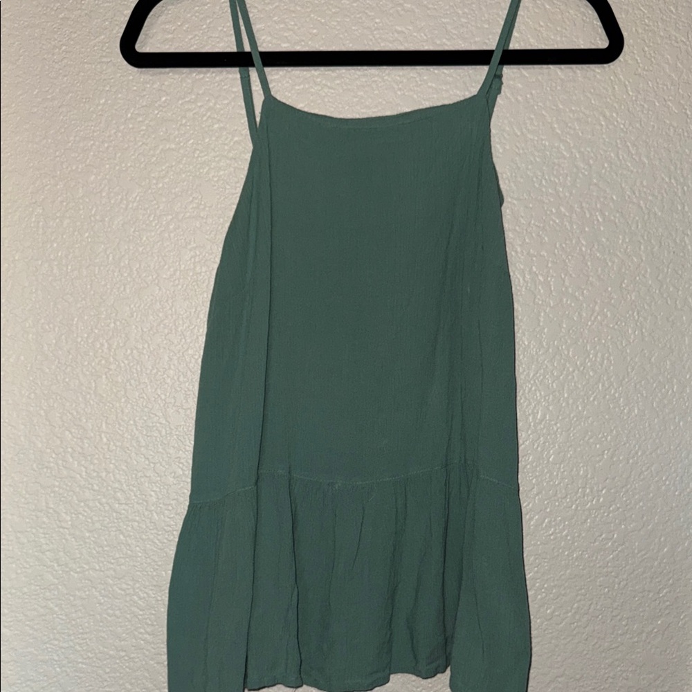 Women's Green Sleeveless Top